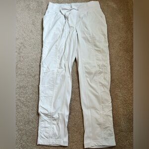 SOLD!! Lululemon Dance Studio crop pants - lined - White